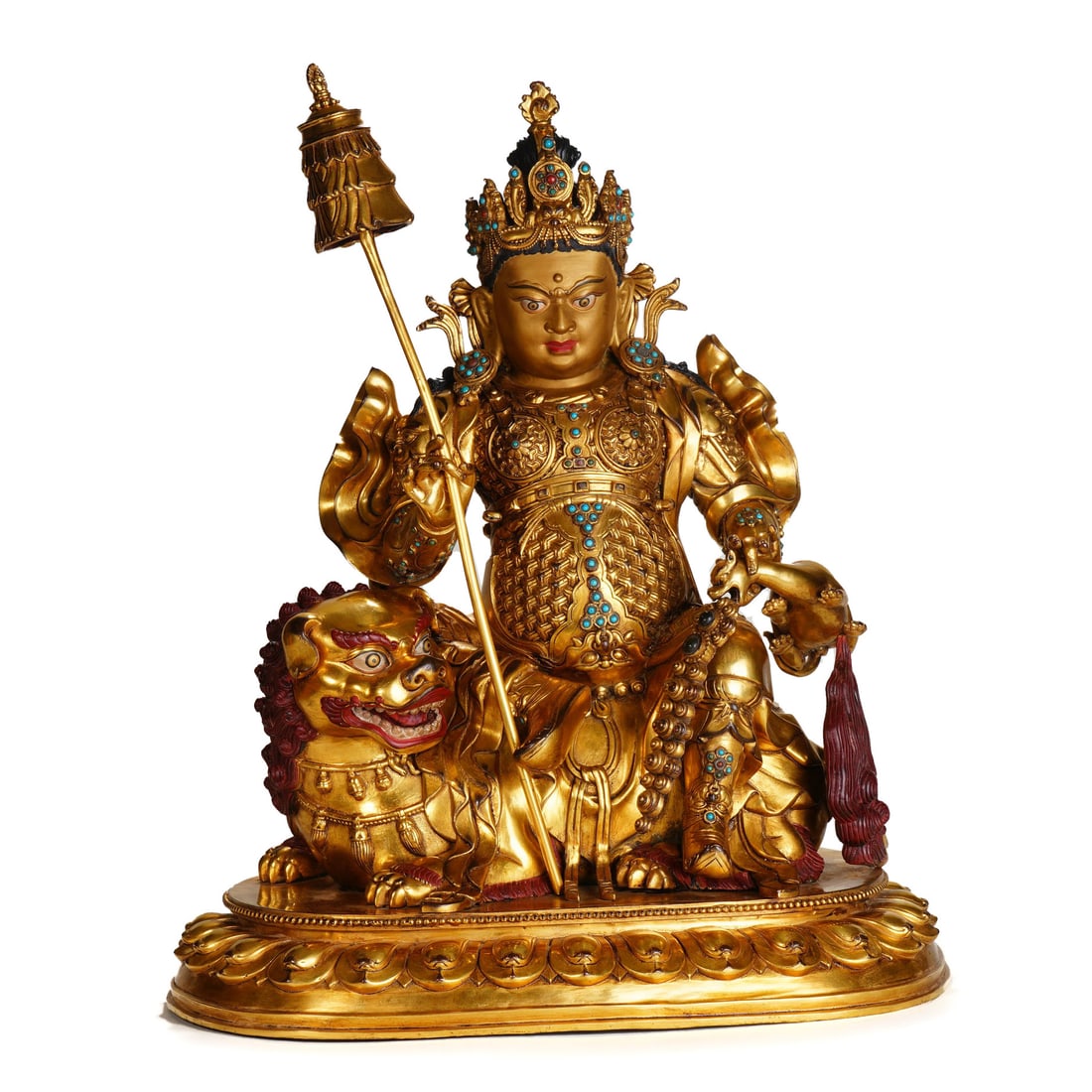 A BRONZE-GILT GOD OF WEALTH (1 of 18)