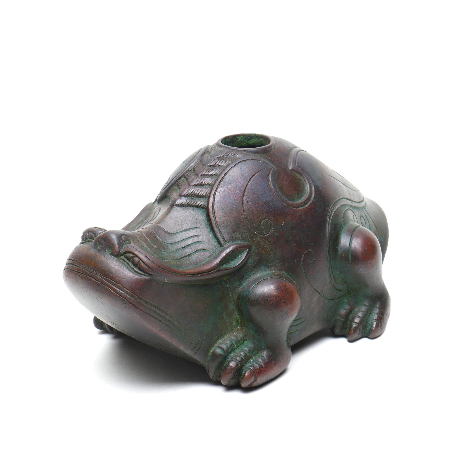 A BRONZE BIXI-FORM WATERPOT (1 of 10)