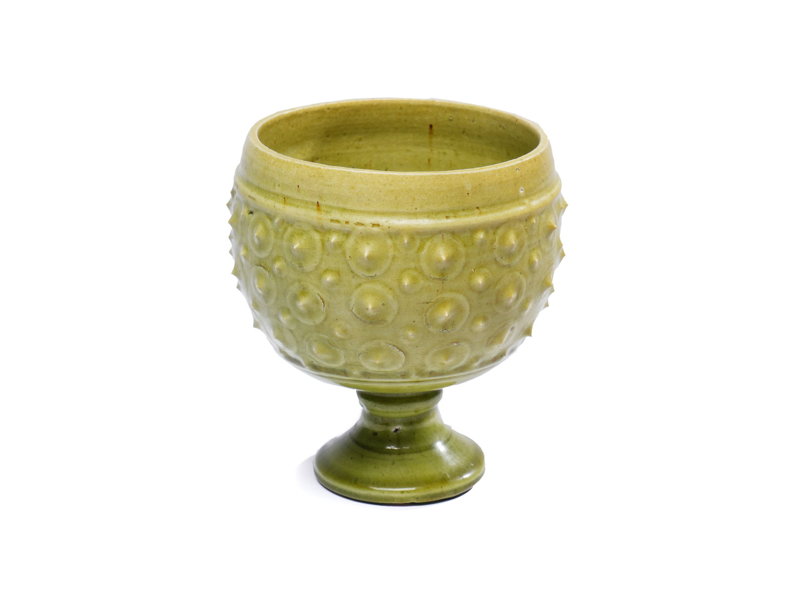 A GREEN GLAZE STEAM CUP (1 of 9)