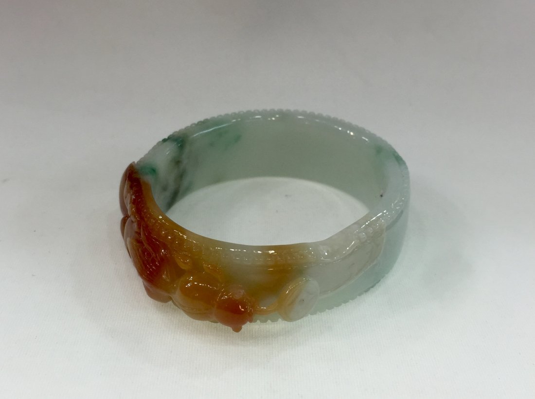 Natural Untreated Jadeite Jade Bangle. (1 of 3)