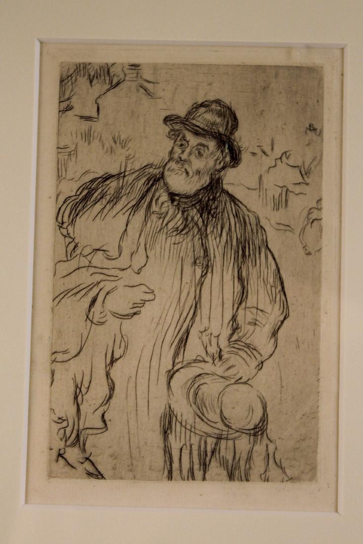 Renoir Self Portrait Drypoint Etching (1 of 4)