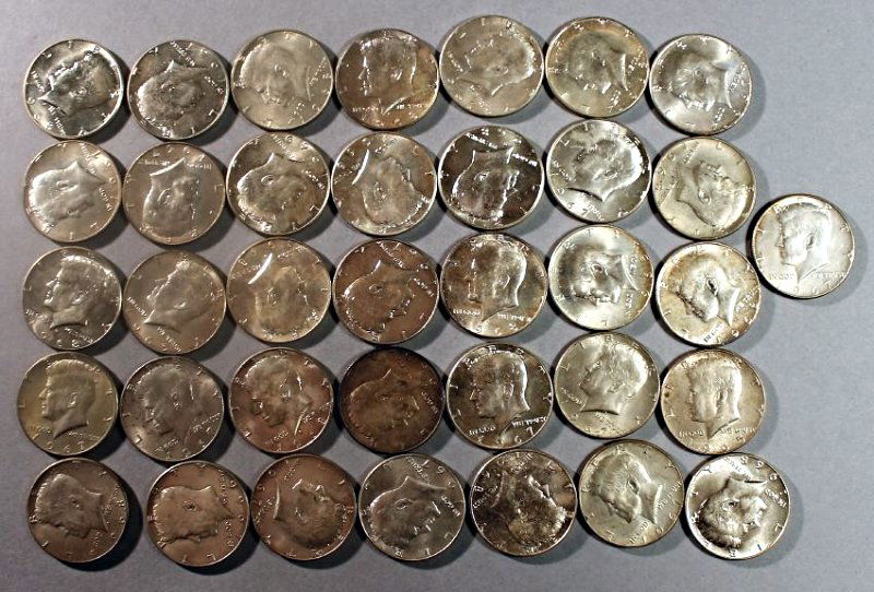 36 Kennedy Half Dollars 40% silver (1 of 1)