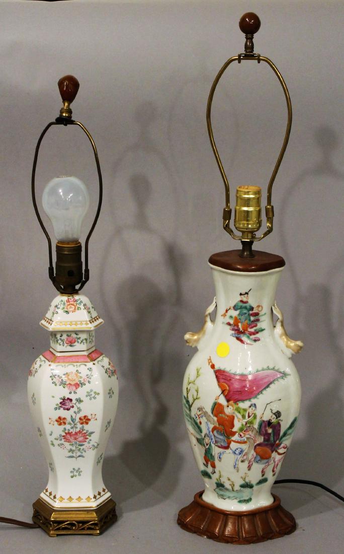Two Chinese Export Vase Lamps (1 of 4)