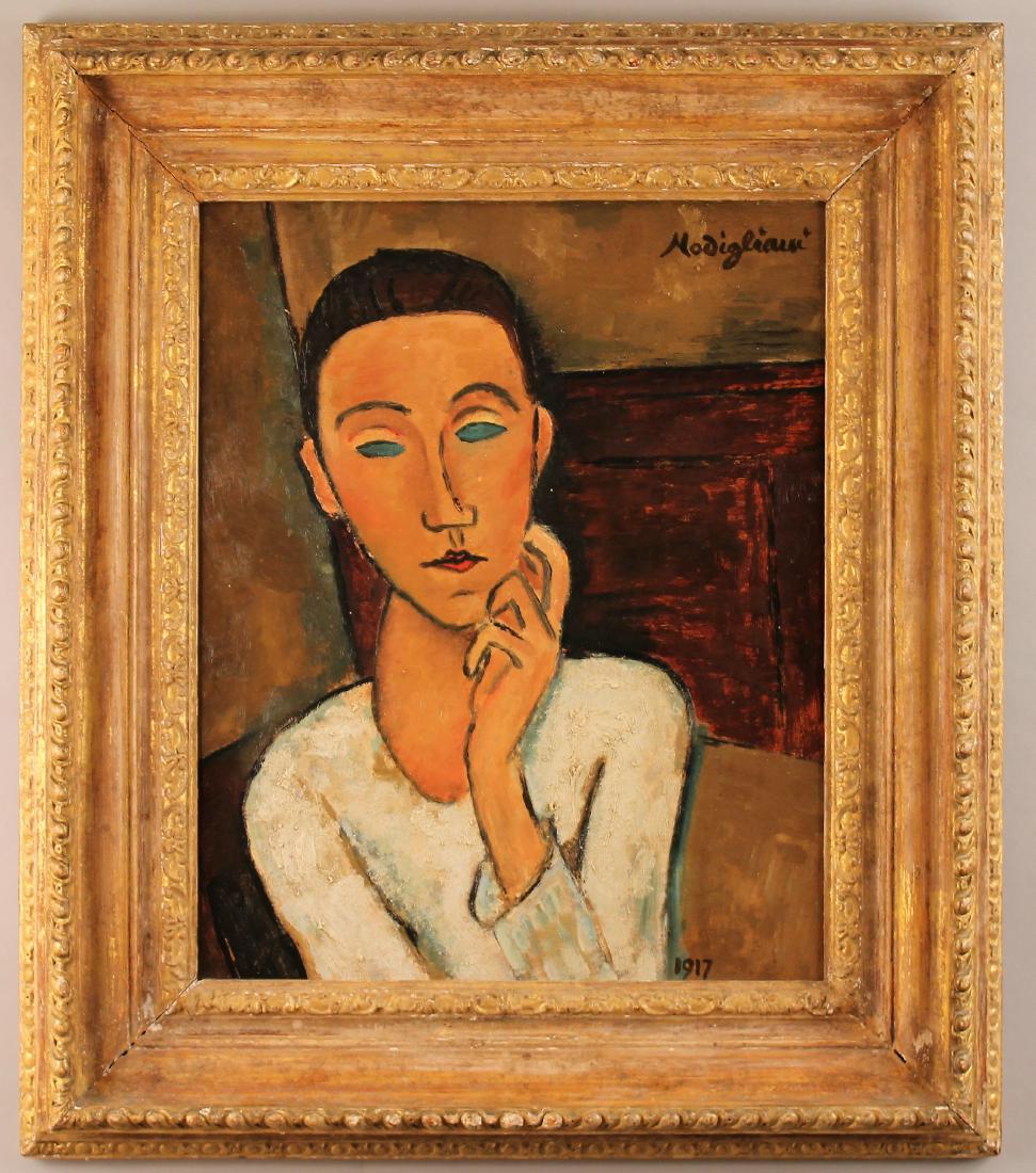 Amadeo Modigliani Oil on Board Portrait (1 of 7)