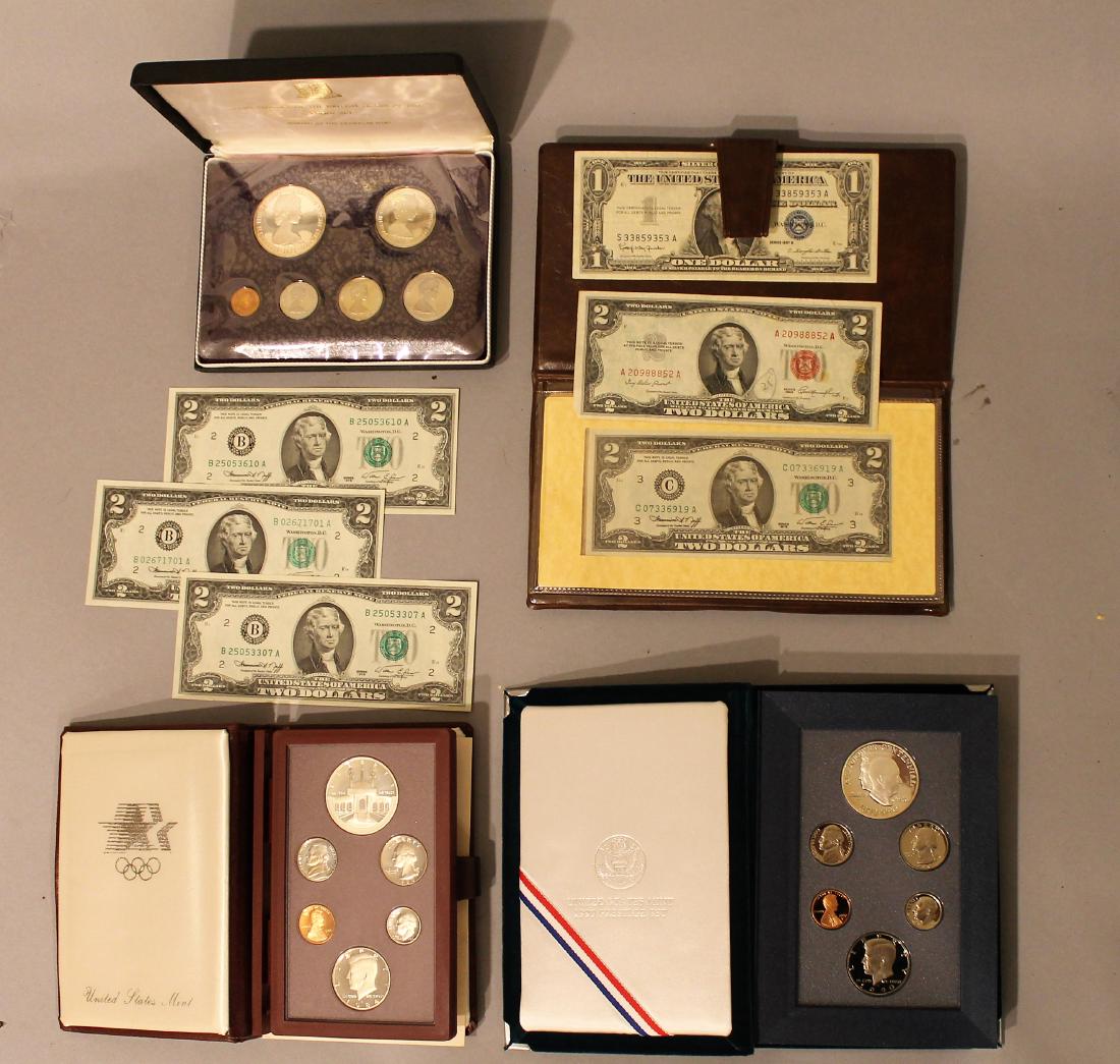 5 $2 Bills 1984, 90 Prestige Set, BVI Proof Set (1 of 7)