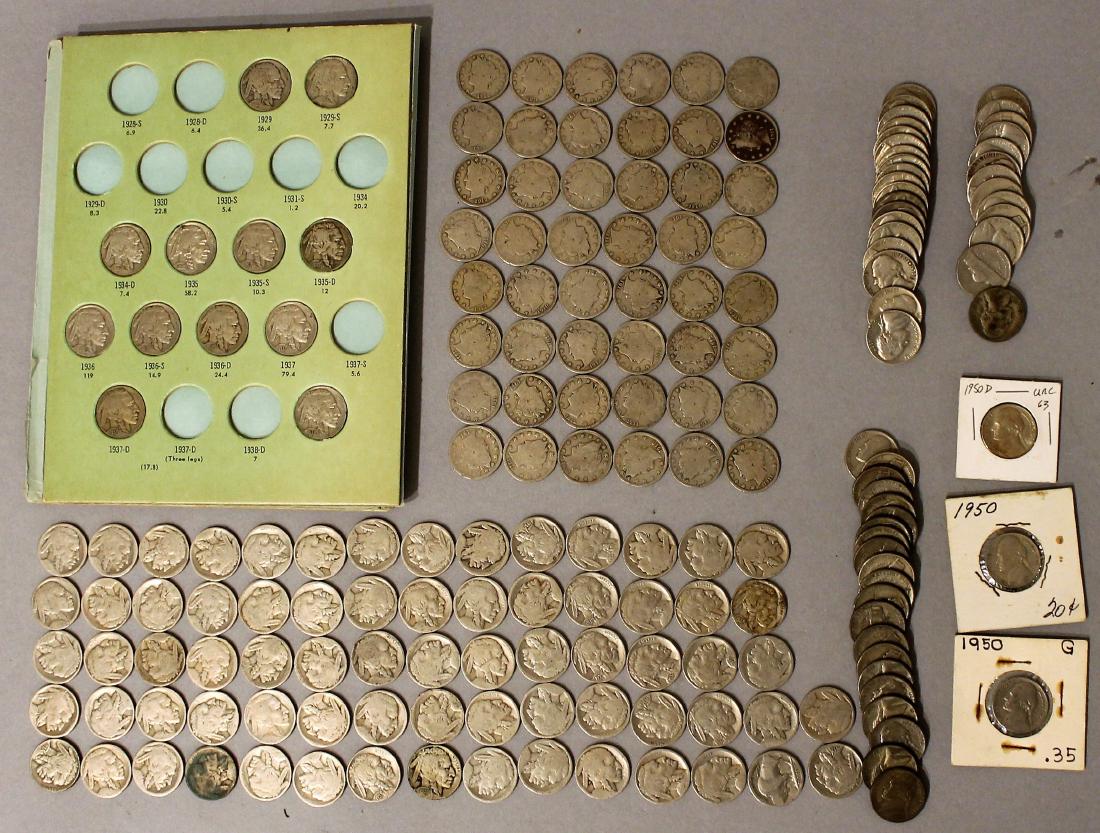 Indian Head, Liberty V and Jefferson Nickels (1 of 3)