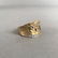 14K Gold Textured Ring with Diamond Design - 4