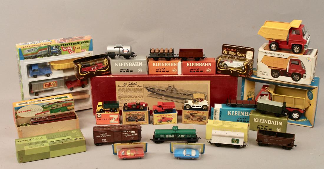 Lot vintage toys Kleinbahn, Marx, Matchbox, etcÉ: Lot vintage toys Kleinbahn, Marx, Matchbox, Hubley, Ideal and more.