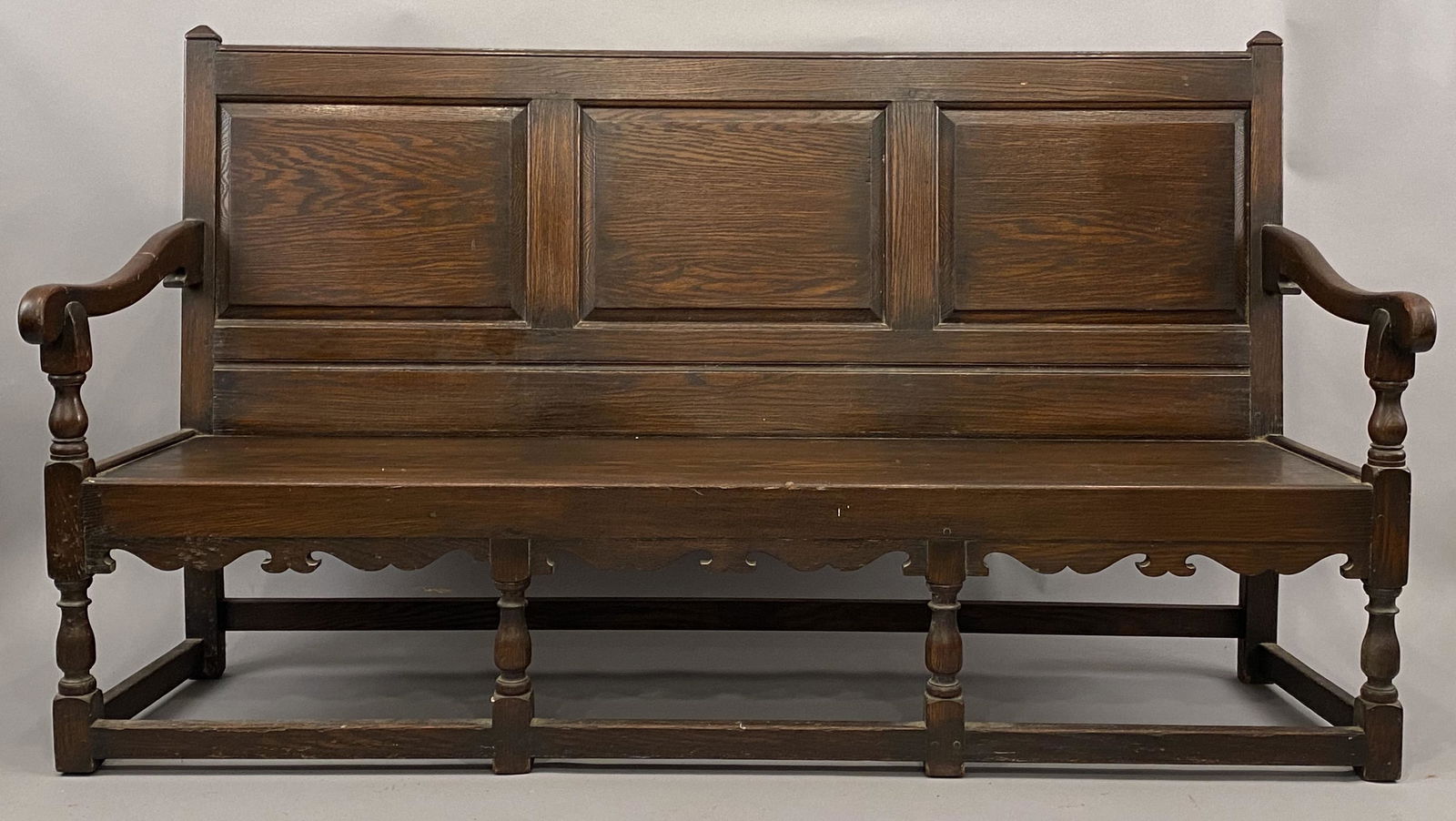 William and Mary Style Long Bench (1 of 10)