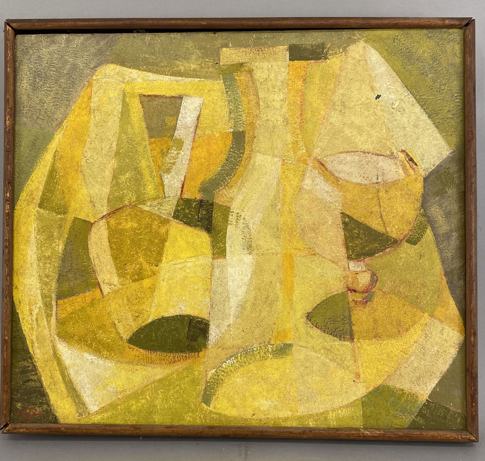 Abstract Oil on Board Signed (1 of 5)