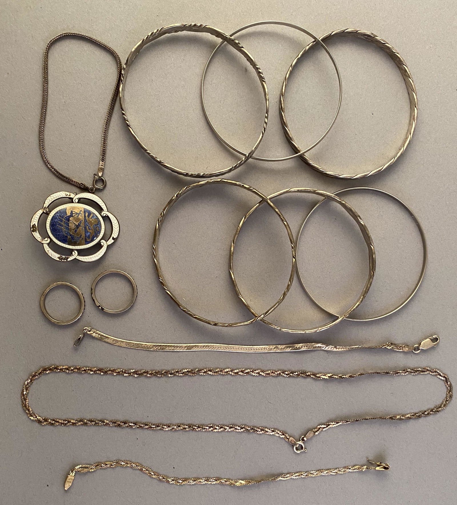 Sterling Silver Jewelry 13 Piece Lot (1 of 5)