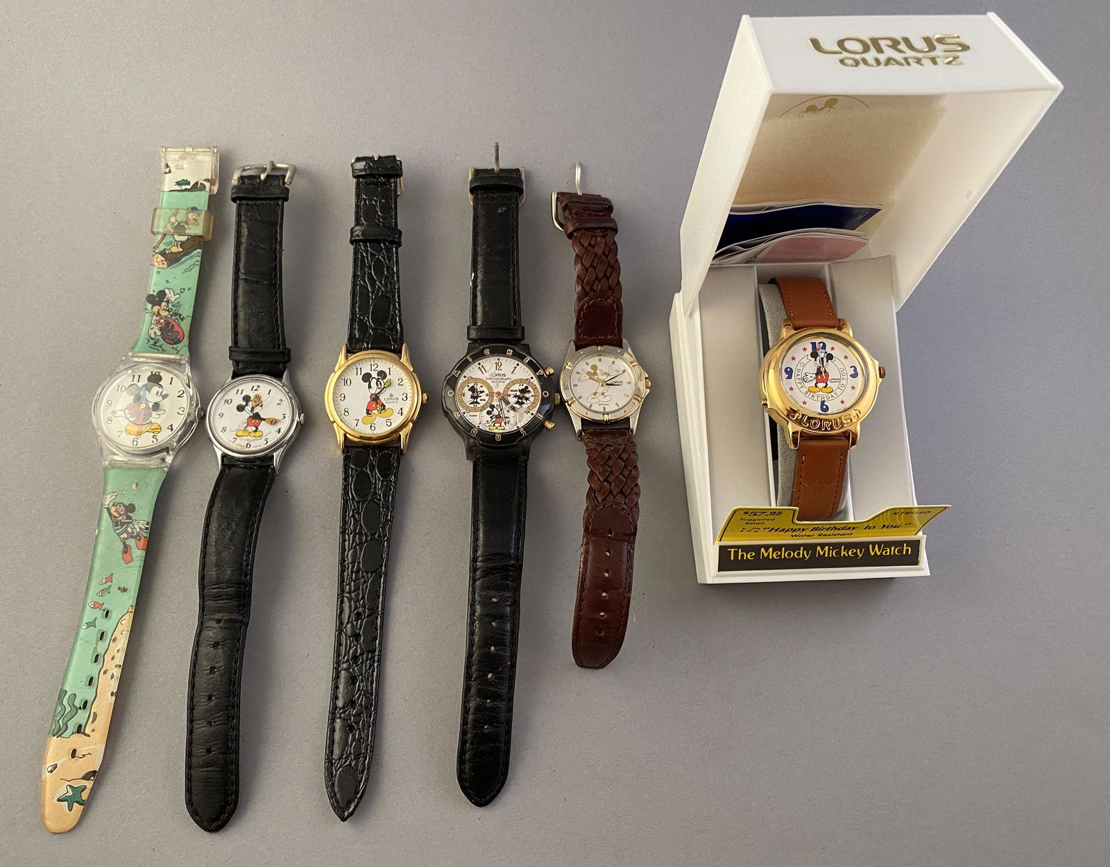 6 Mickey Mouse Watches (1 of 8)