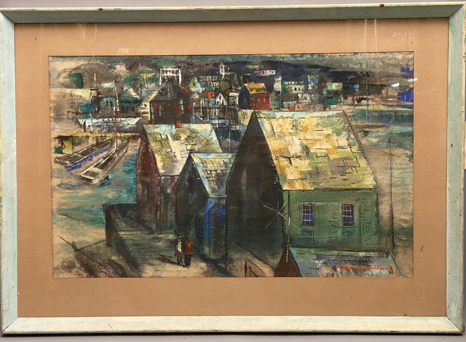 Peter Paul Dubaniewicz "Summer Ends" Dockside Scene (1 of 8)