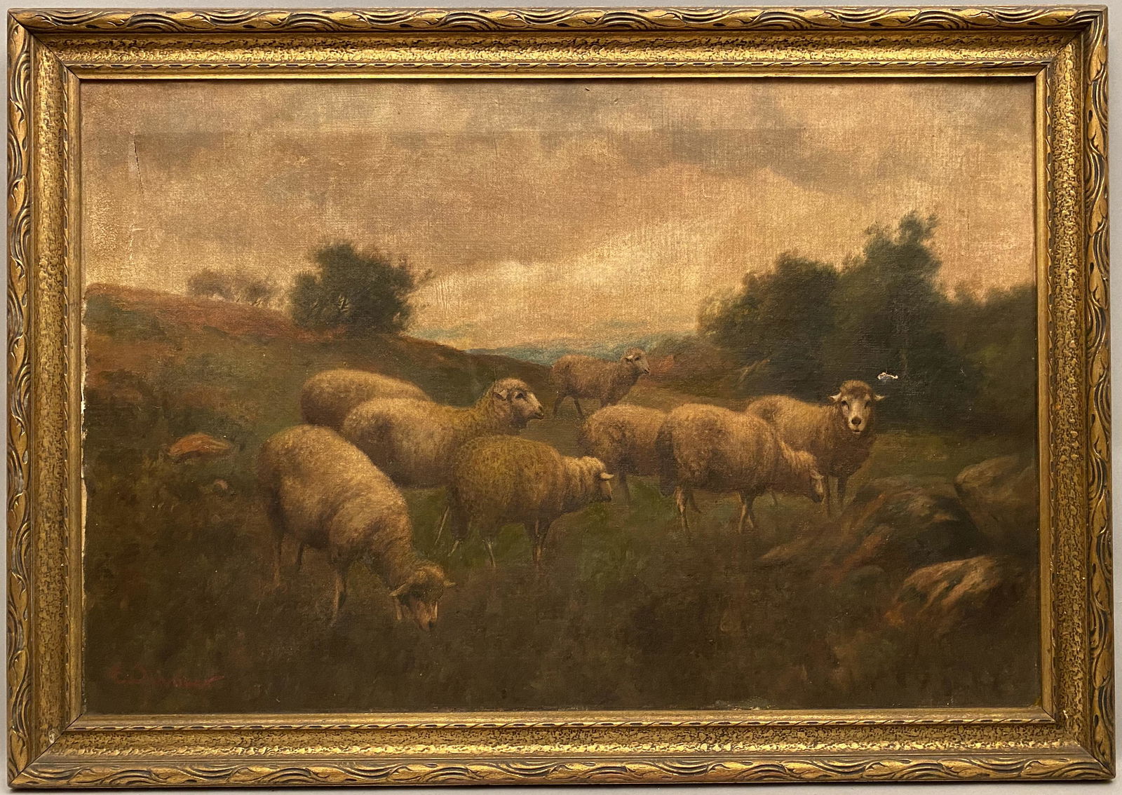 E Olivier O/C Sheep in a Meadow (1 of 8)