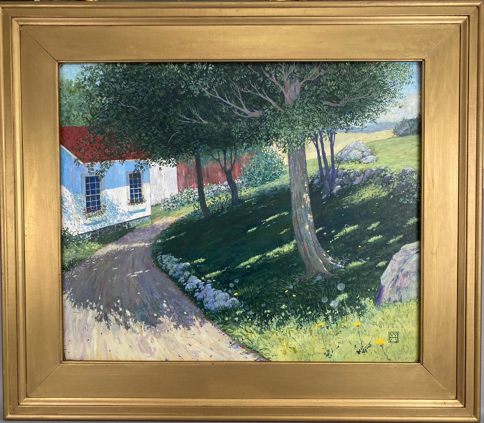 Wally Ames Country Scene Oil (1 of 8)