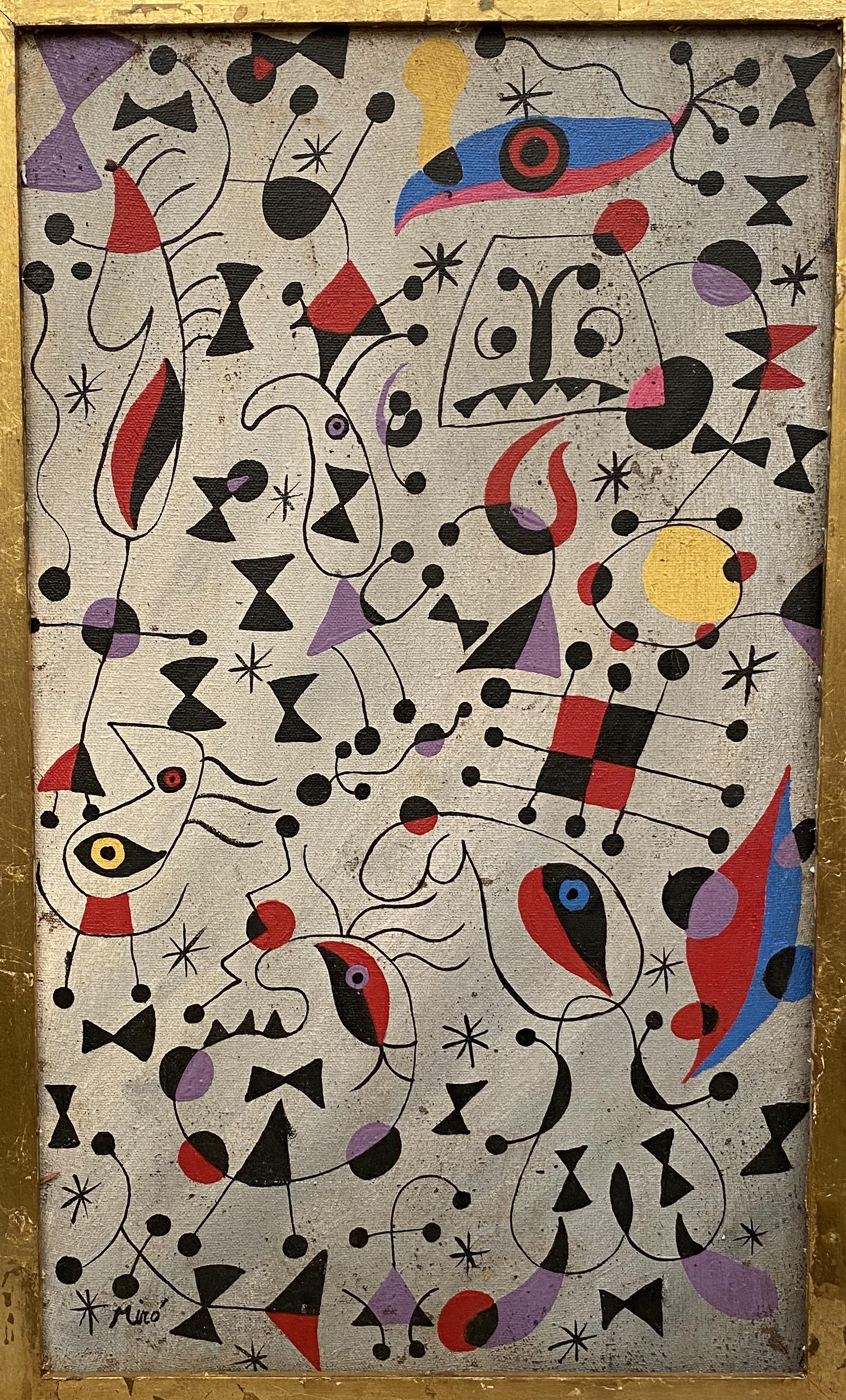 Abstract Figures O/C Signed Miro (1 of 5)
