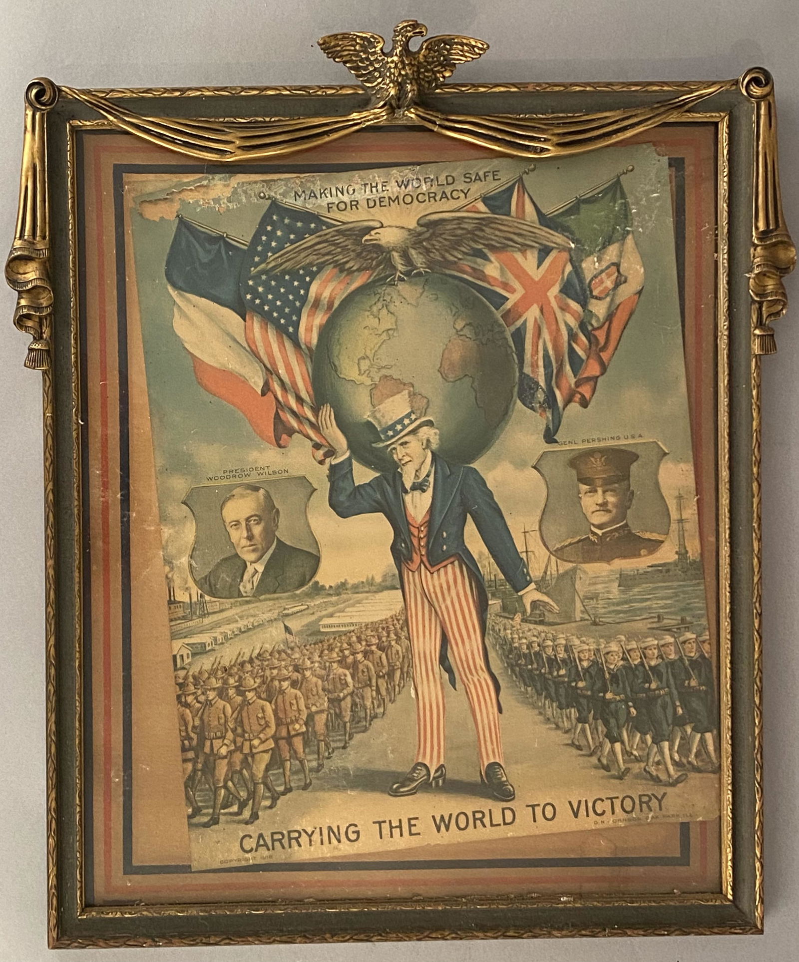Poster-Uncle Sam, "Carrying the World to Victory" (1 of 8)