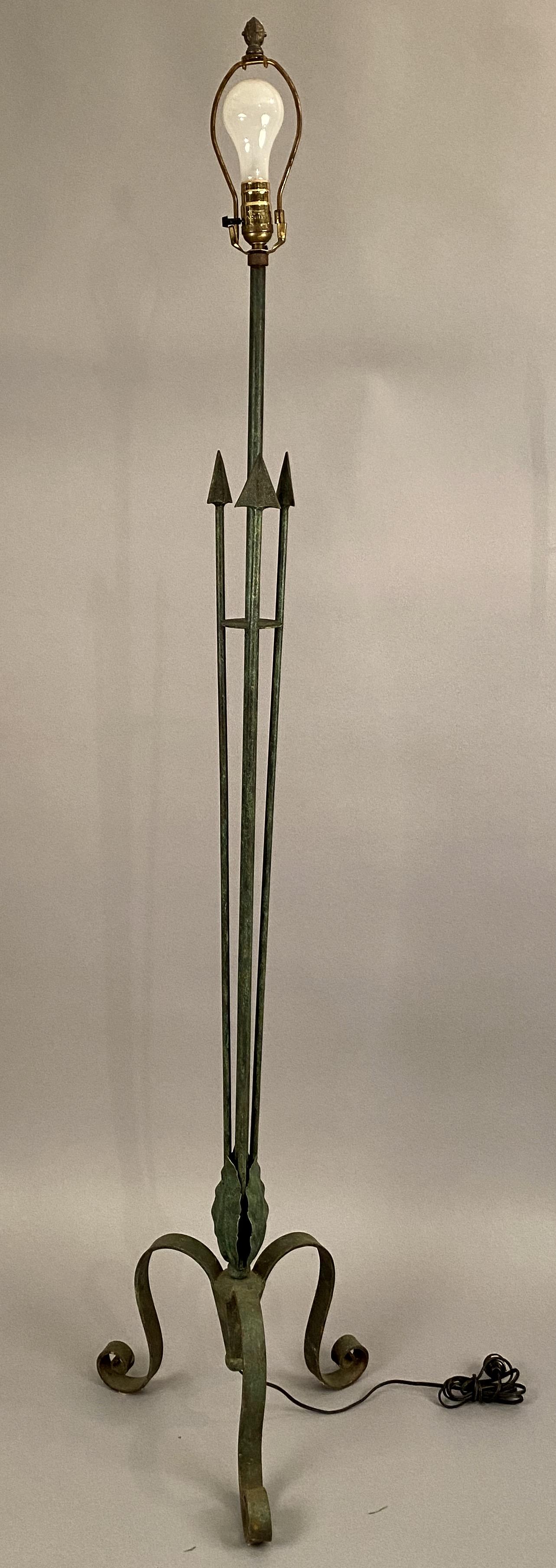 Bronze Art Nouveau Floor Lamp (1 of 4)