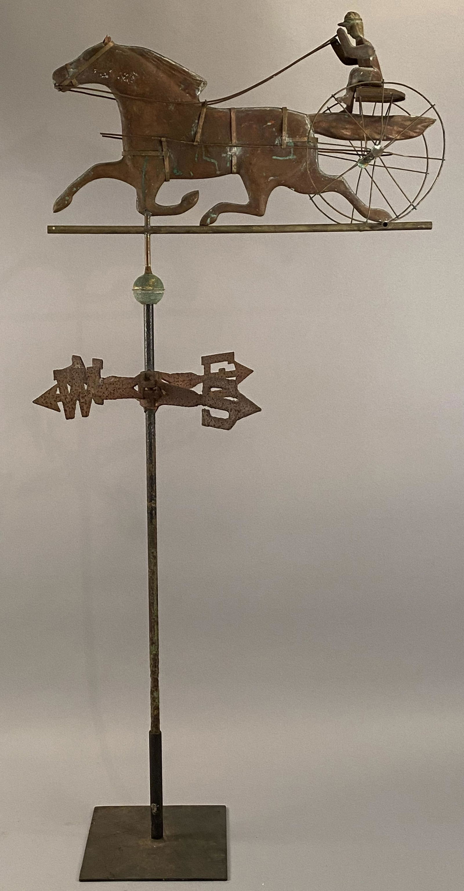 Vintage Horse & Sulky Weathervane (1 of 7)