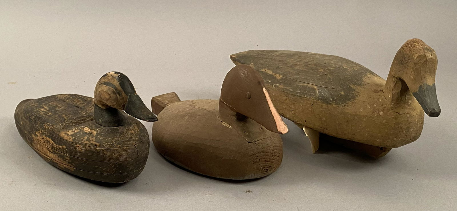 3 Vintage Carved Duck Decoys (1 of 6)