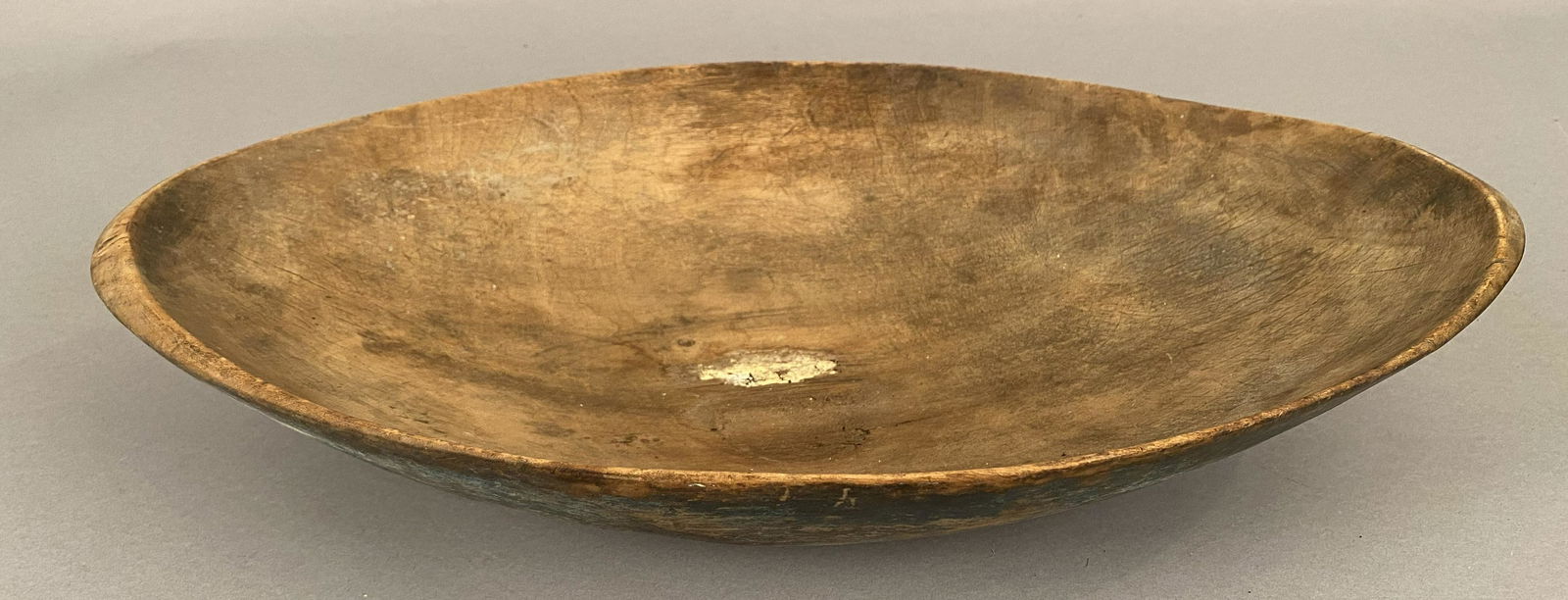 Antique Wood Trencher in Green Paint (1 of 5)