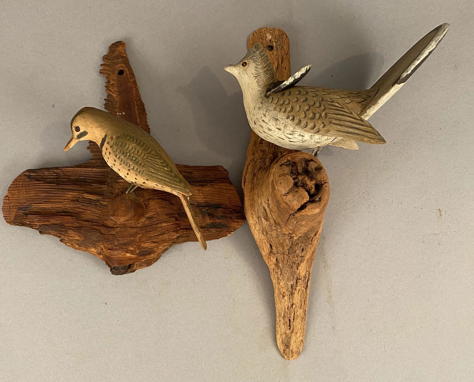 2 Carved & Painted Birds-Curren & Josephine Hawkins (1 of 9)