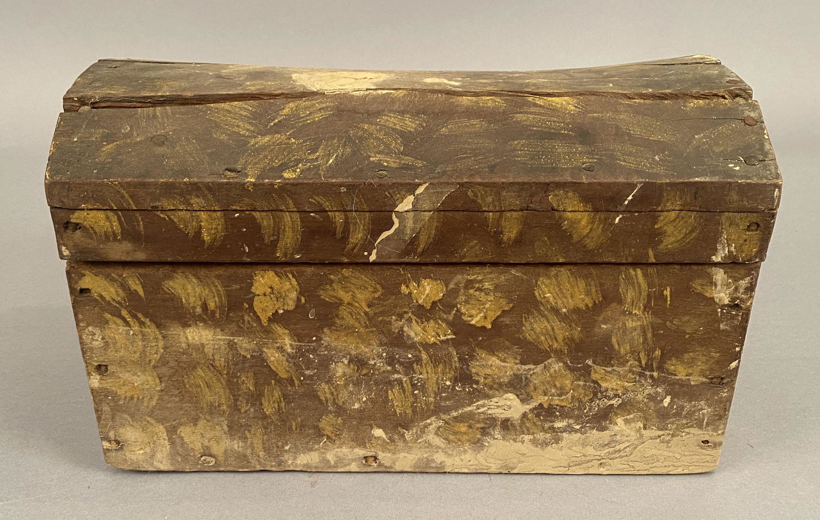 Early Paint Decorated Dome Top Box (1 of 6)