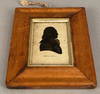 Framed Silhouette of George Washington w/Note