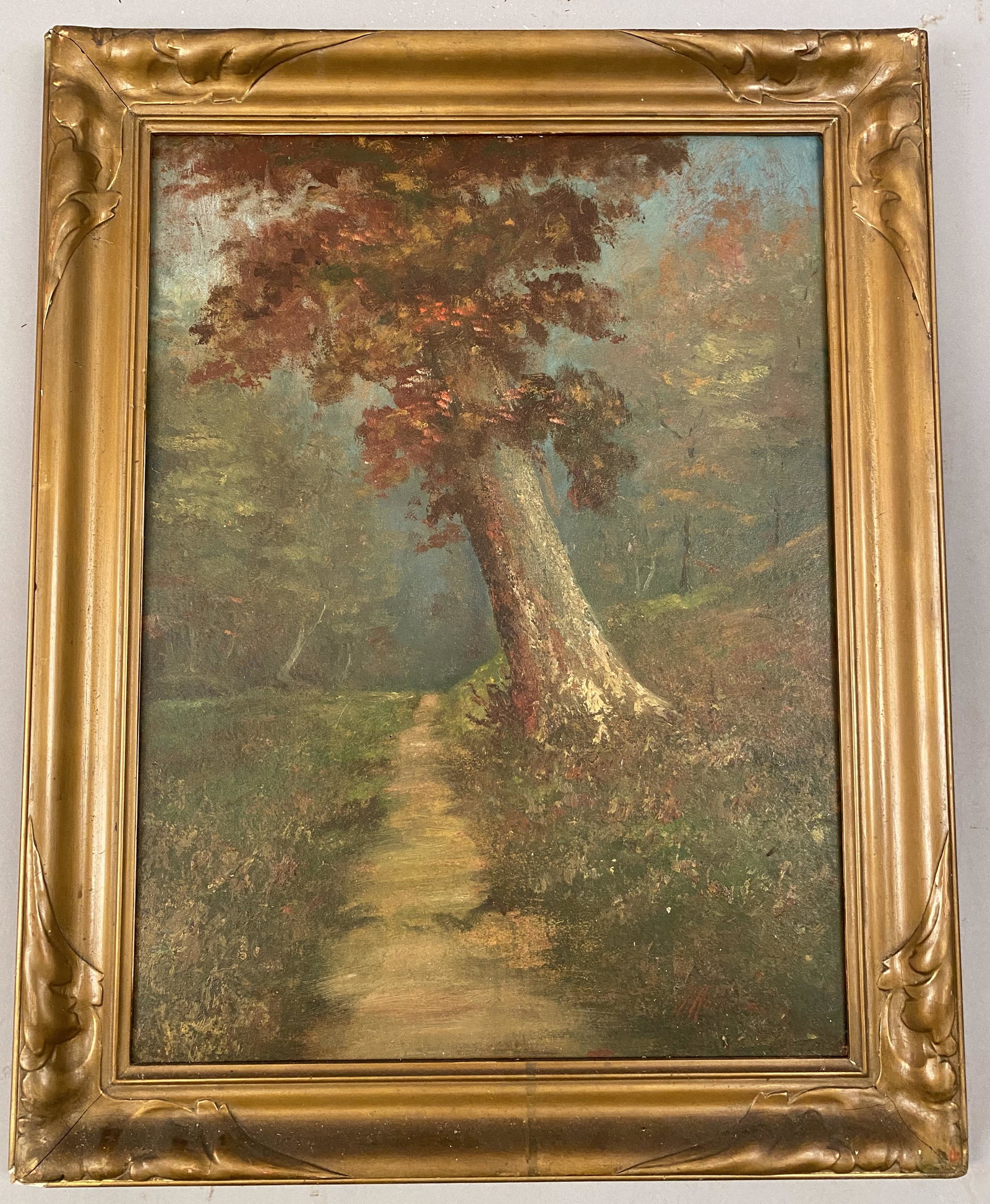 Alfred Montgomery-The Loan Oak, Oil on Board (1 of 6)
