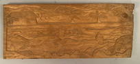 Extensively Carved Wooden Plaque-"Sea Life"