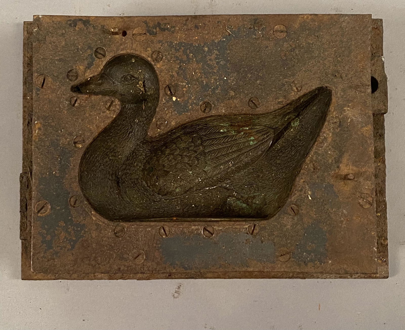 Heavy Cast Iron Mold of a Duck (1 of 4)