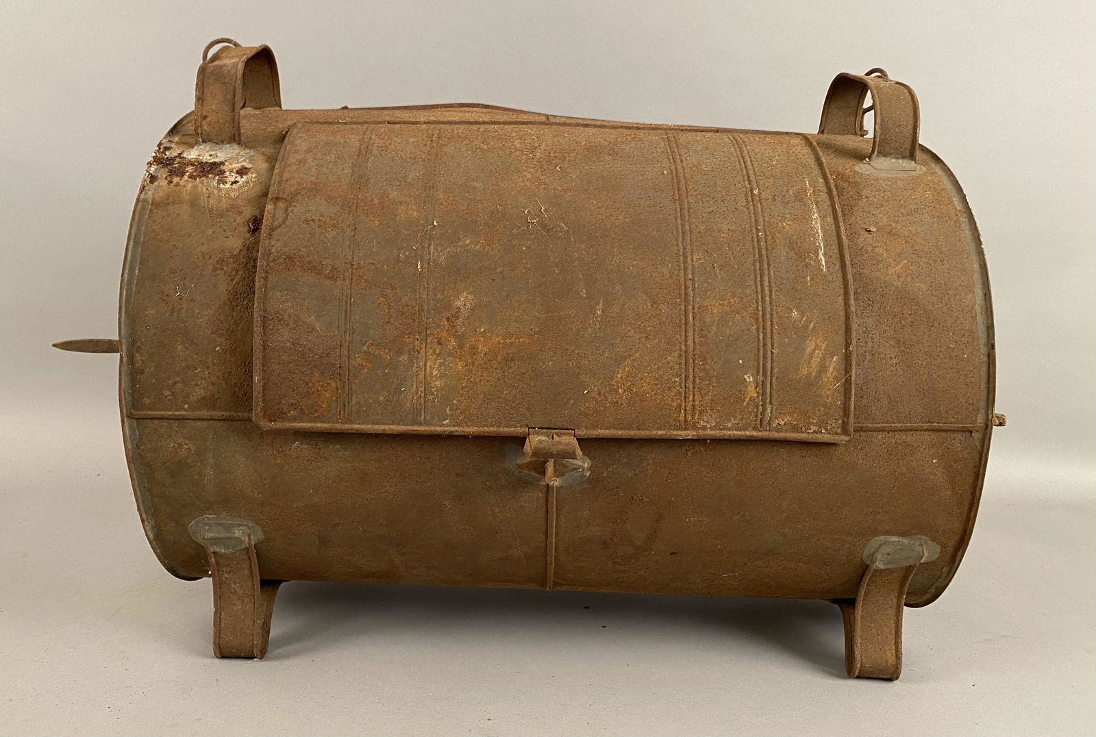 Antique Tin Roasting Over w/Iron Spit (1 of 5)