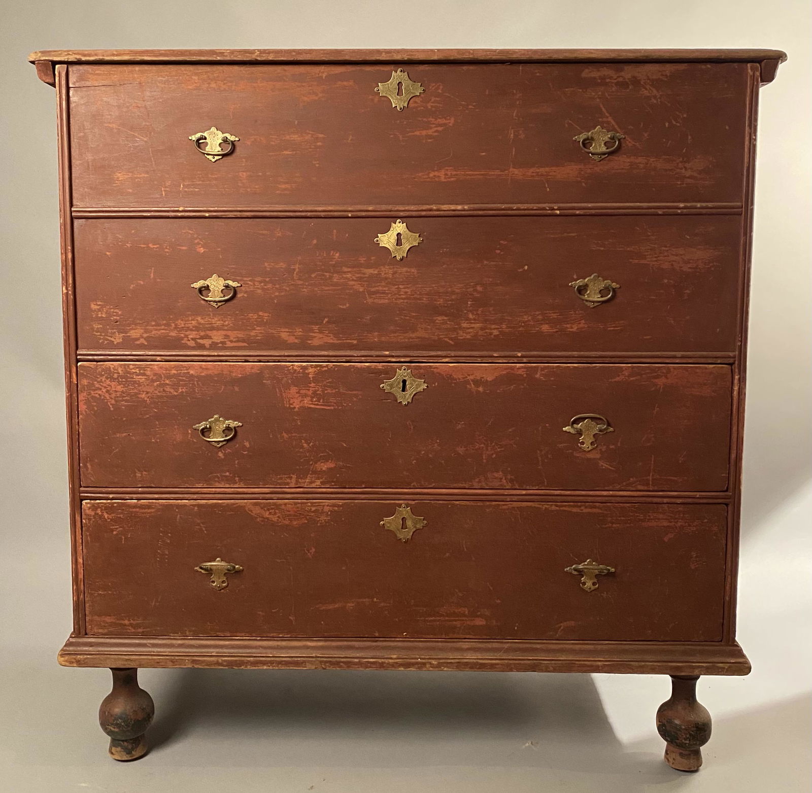 Early 18th C Two Drawer Lift Top Blanket Chest (1 of 12)