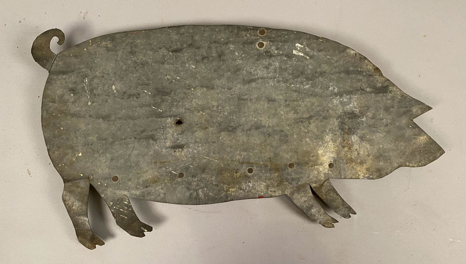 Sheet Metal Pig Weathervane w/Paint (1 of 9)