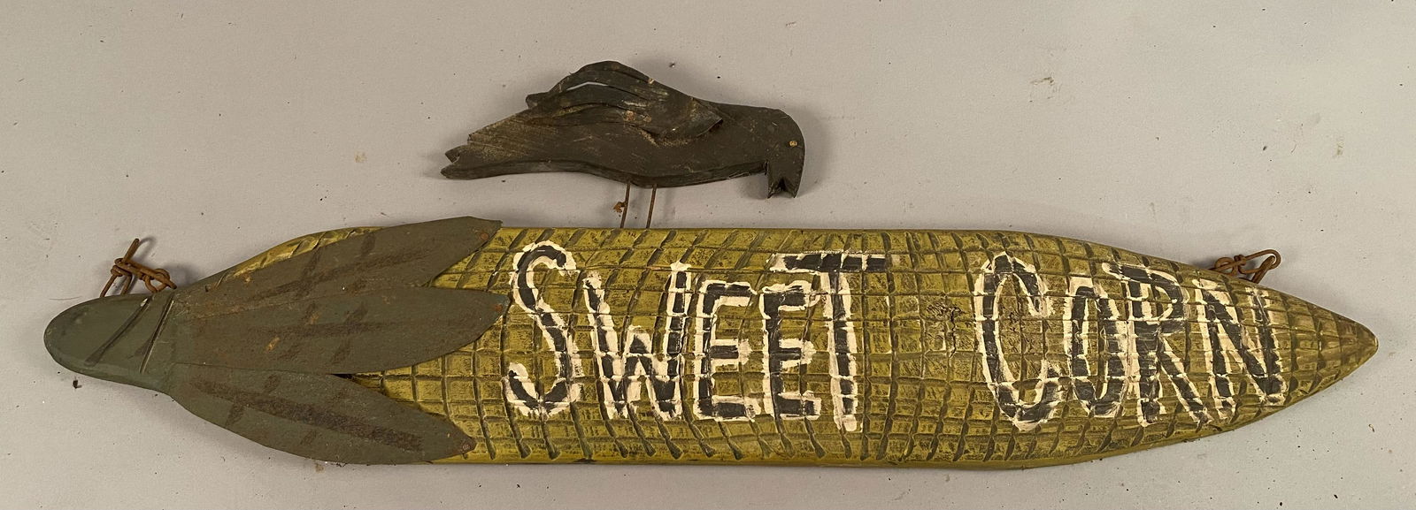 Vintage Sweet Corn Sign w/Crow on Top (1 of 6)