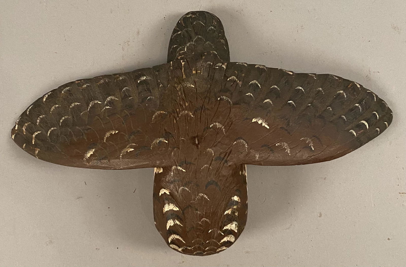 Carved & Painted Spread Wing Owl Decoy (1 of 4)