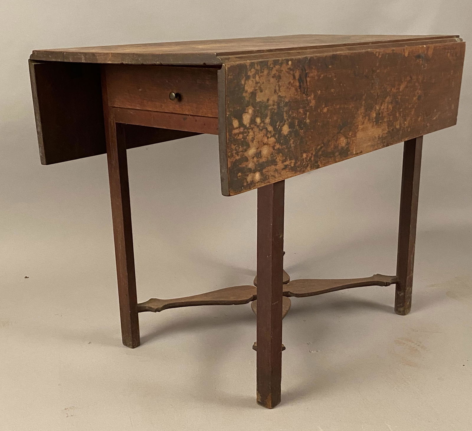 CT Federal Pembroke Table w/Shaped Stretcher (1 of 9)