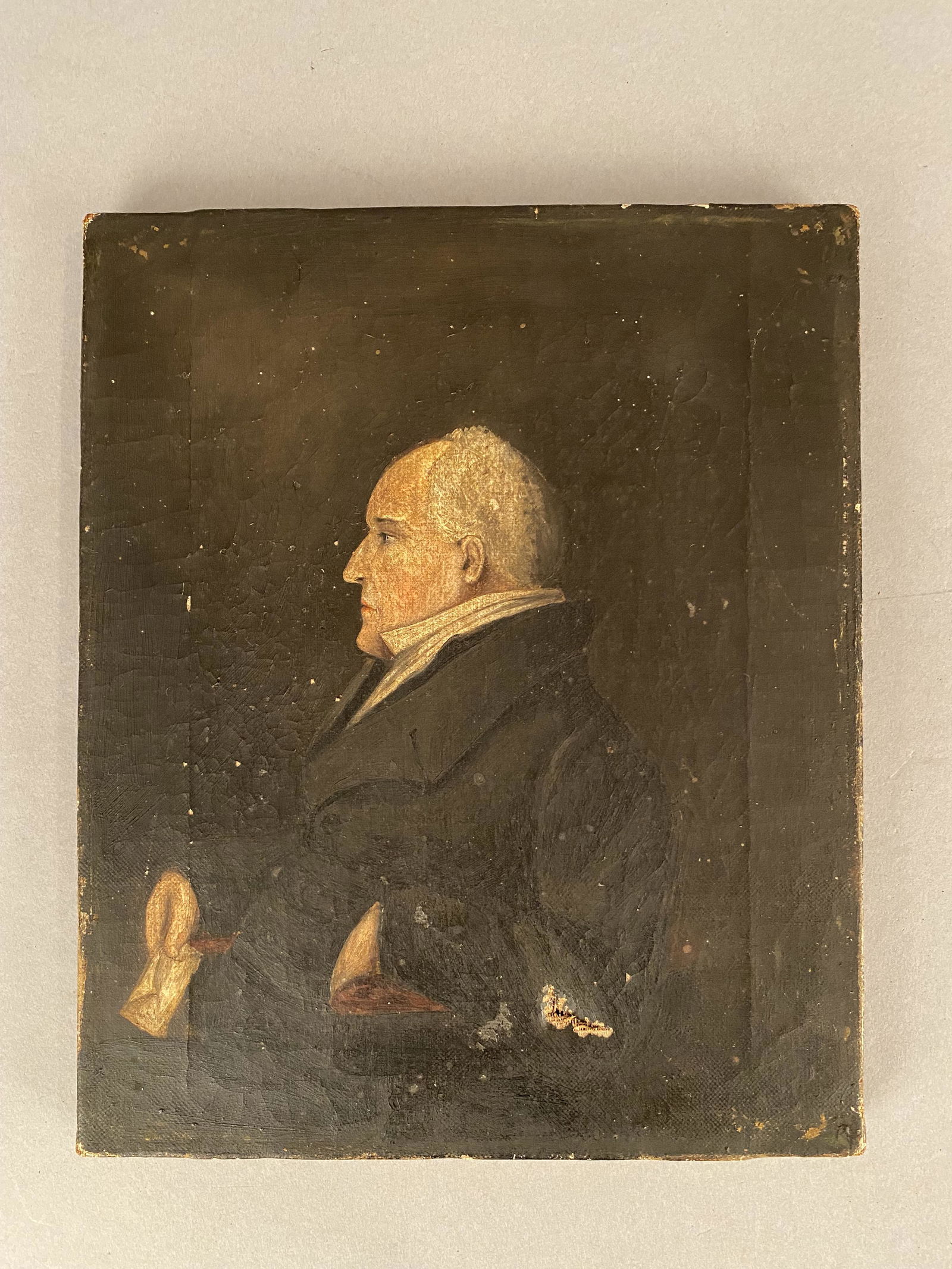 English School Portrait of a Gentleman in Profile (1 of 3)