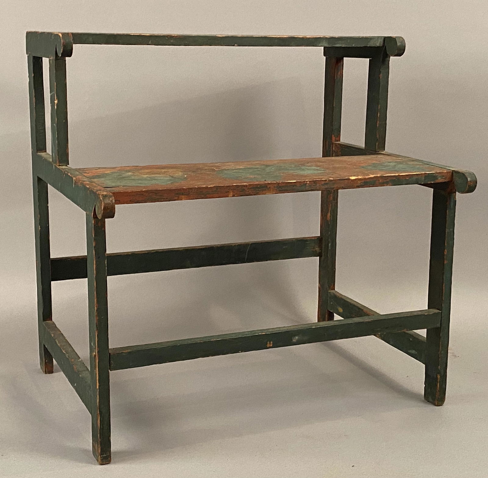 19th C Plant Stand in Green Paint (1 of 6)