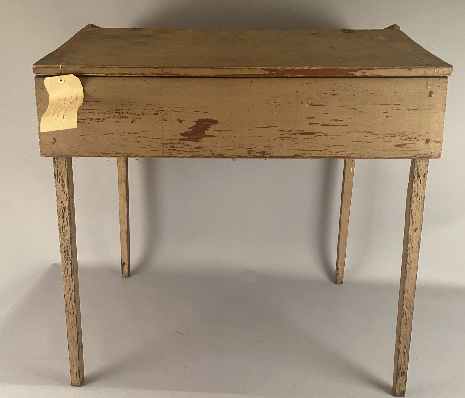 18th C Taper Leg School Master's Desk in Paint (1 of 13)