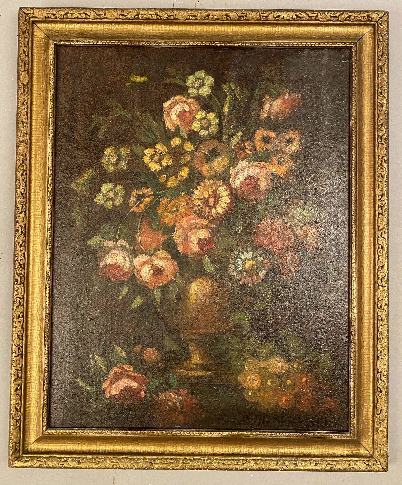 George Sprinkle Still Life-Flowers in a Footed Urn (1 of 7)