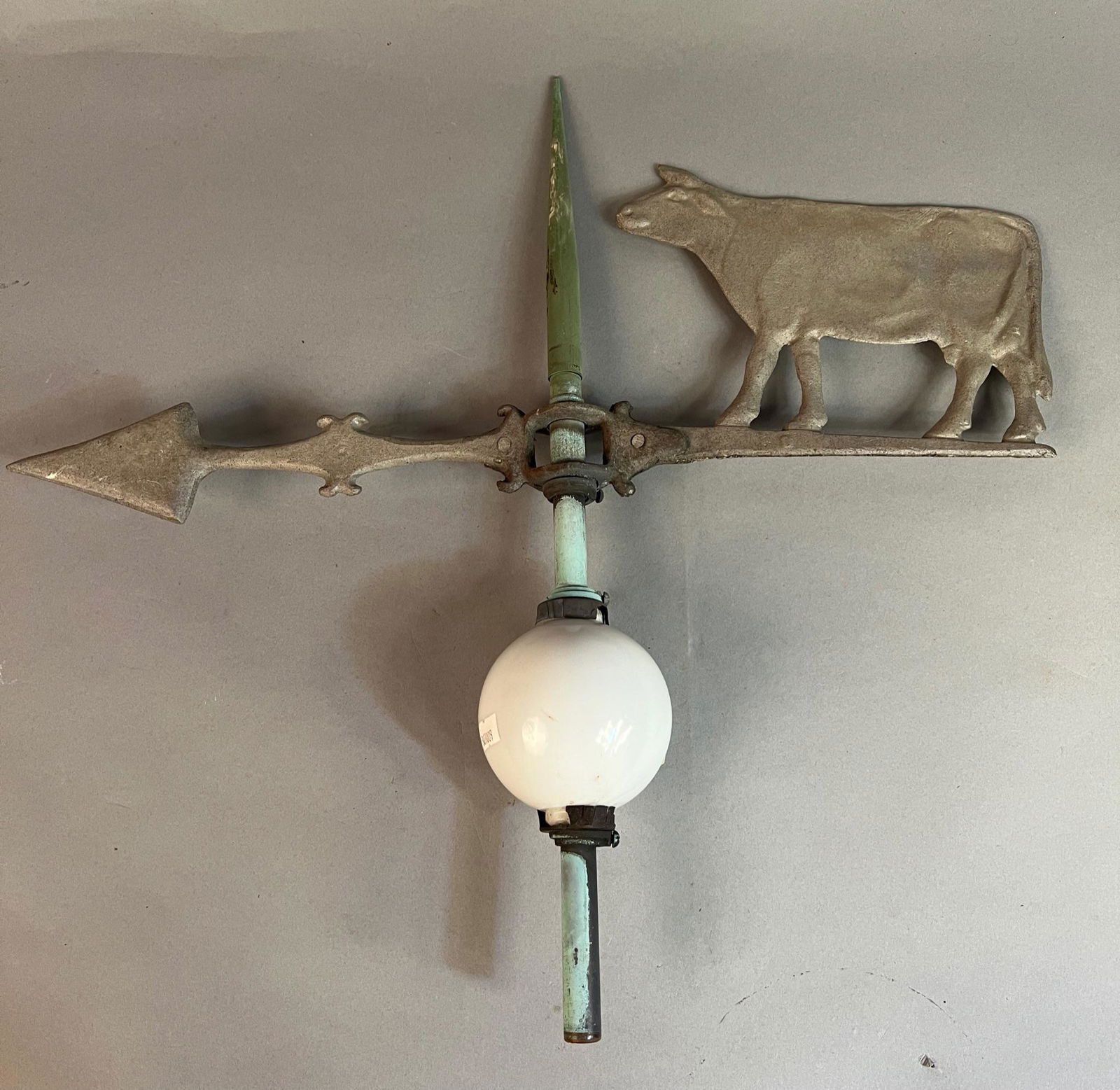 Lightning Rod Weathervane w Cow (1 of 6)