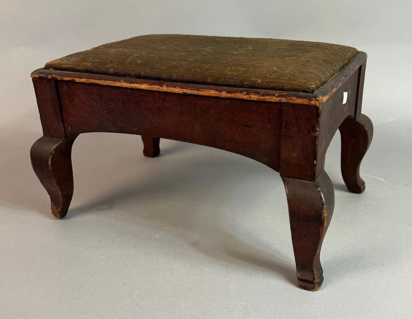 Antique Footstool w Cabriole Legs (1 of 7)