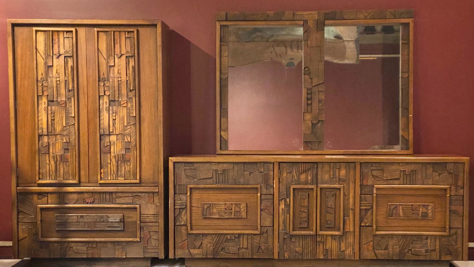 Paul Evans Lane Brutalist Bedroom Set (1 of 15)