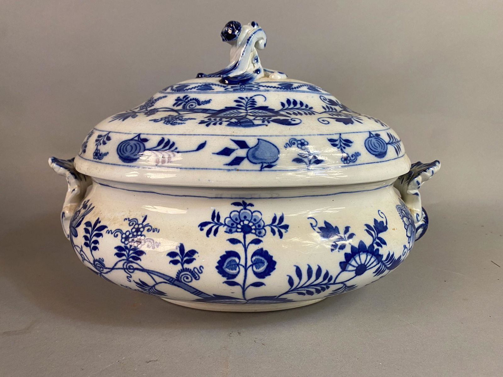 Blue & White Covered Vegetable Blue Onion Pattern (1 of 7)