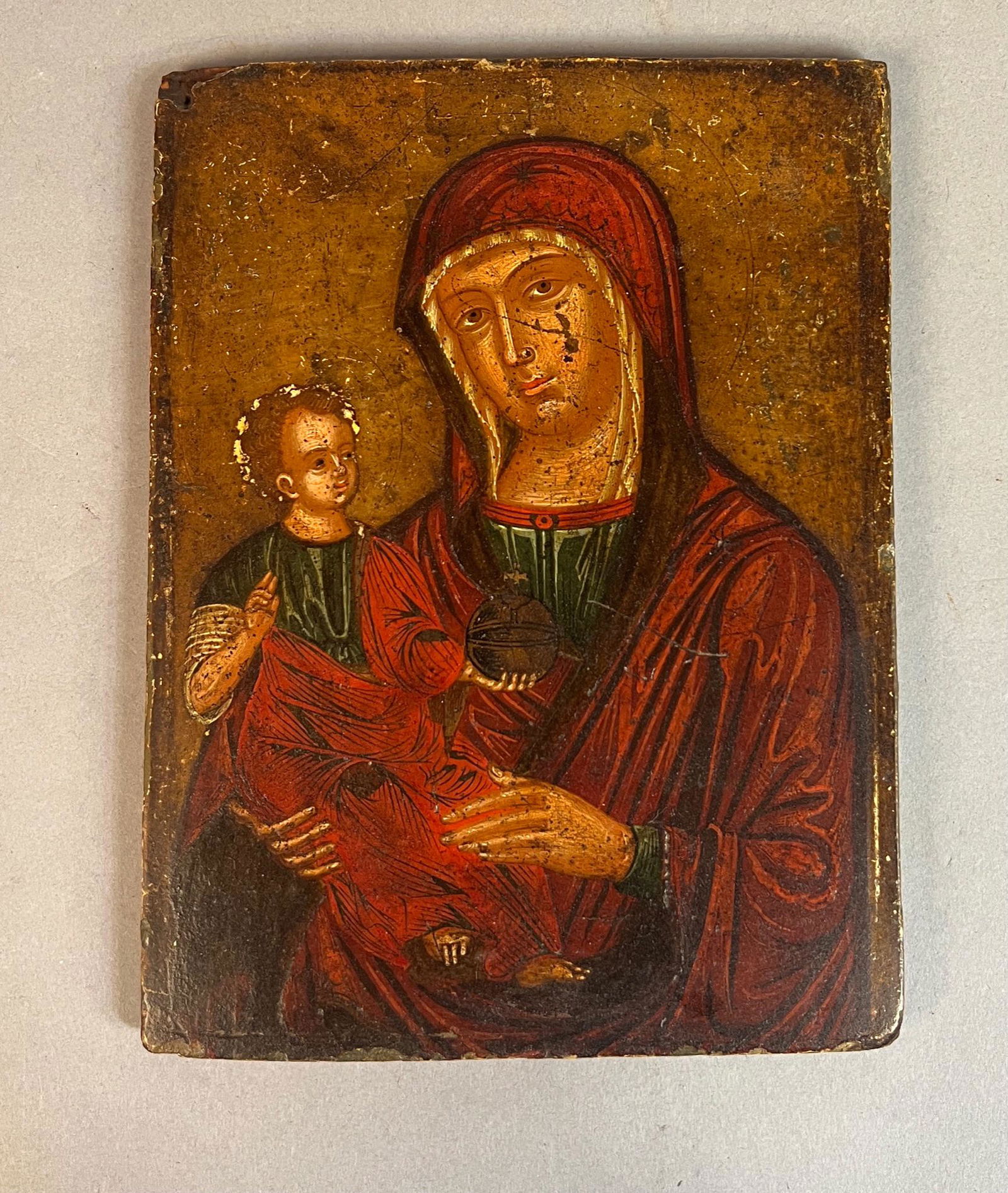 Antique Madonna & Child Icon (1 of 2)