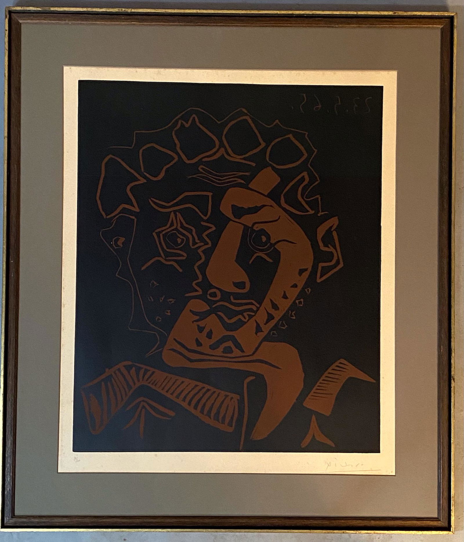 Pablo Picasso (Spanish, 1881-1973)Tete d'Histrion Hand Signed (1 of 11)