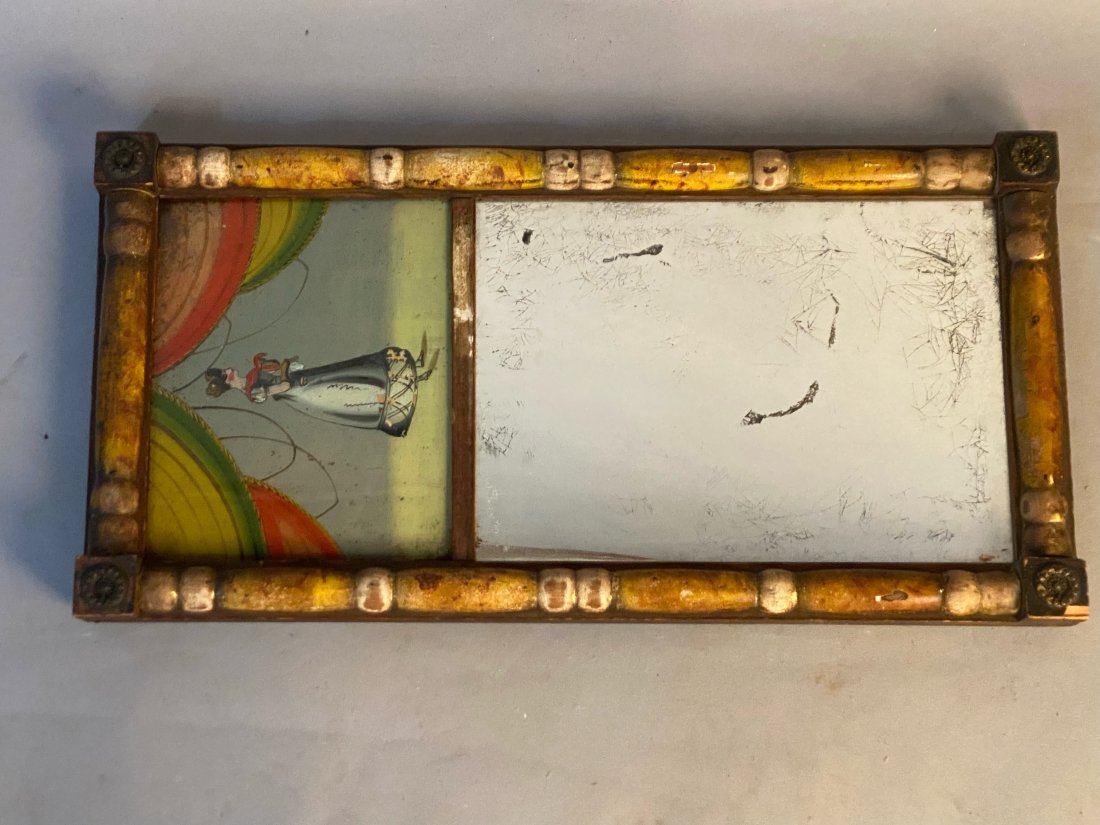 Reverse Painted Glass Mirror (1 of 4)