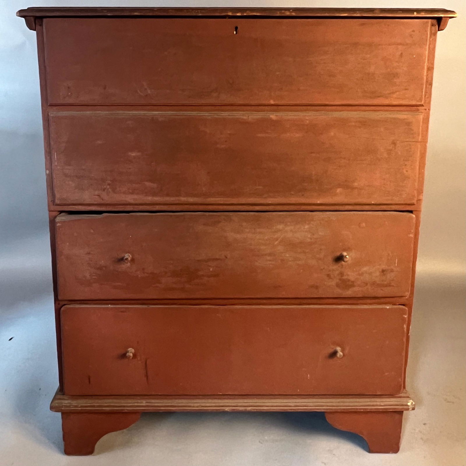 Queen Anne Two Drawer Lift Top Blanket Chest (1 of 5)