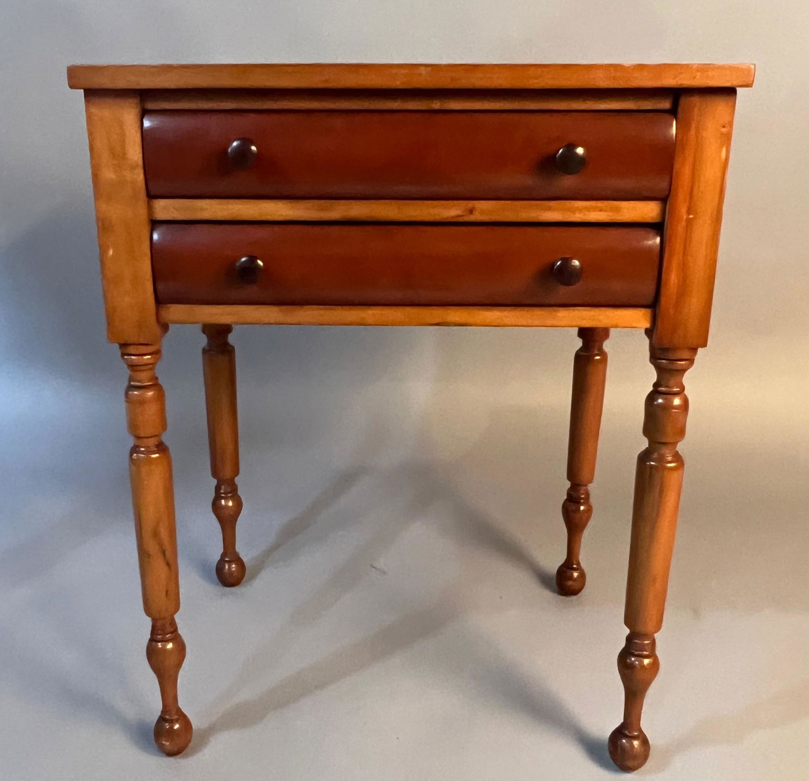 Federal Two Drawer Stand with Turned Legs (1 of 5)